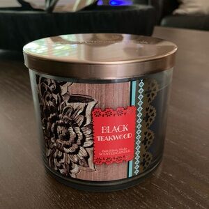 Bath & Body Works Black Teakwood Candle